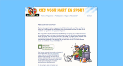 Desktop Screenshot of kiesvoorhartensport.nl